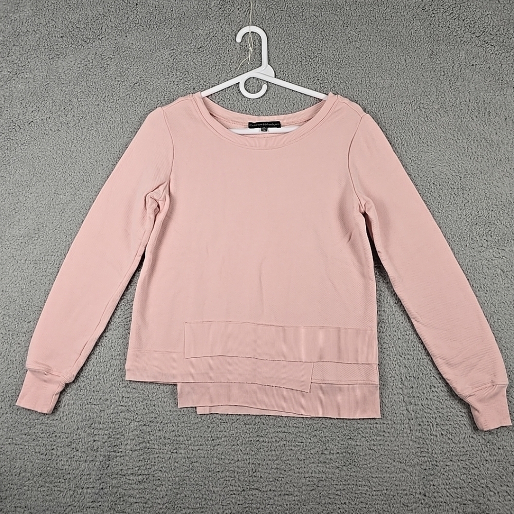 Catherine Malandrino Sweatshirt Size XS Pink Cotton